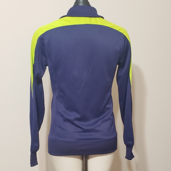 Nike Dri-Fit zip up jacket, blue/yellow S - Picture 3 of 4